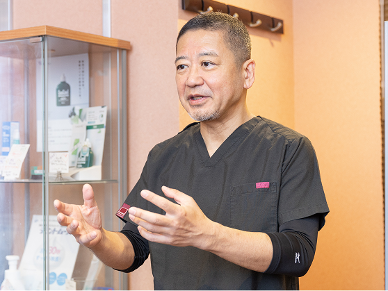 歯科医師への指導風景